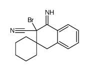 2-bromo-1-iminospiro[4H-naphthalene-3,1'-cyclohexane]-2-carbonitrile Structure