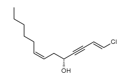 (1E,5R,7Z)-1-Chlorotrideca-1,7-dien-3-yn-5-ol Structure
