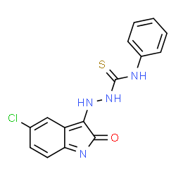 5-CHLOROISATIN, 3-(4-PHENYLTHIOSEMICARBAZIDE)结构式