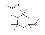 (4,4-dimethoxy-2,2,6,6-tetramethylpiperidin-1-yl) acetate结构式