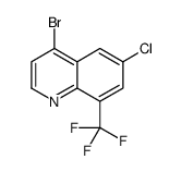 4-bromo-6-chloro-8-(trifluoromethyl)quinoline结构式