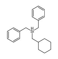 dibenzyl(cyclohexylmethyl)silane Structure