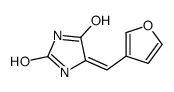 5-(furan-3-ylmethylidene)imidazolidine-2,4-dione结构式