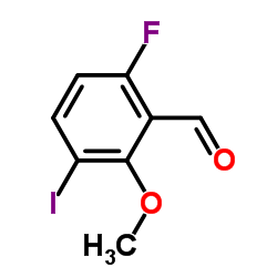 6-Fluoro-3-iodo-2-methoxybenzaldehyde Structure
