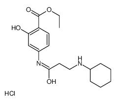 ethyl 4-[3-(cyclohexylamino)propanoylamino]-2-hydroxybenzoate,hydrochloride Structure