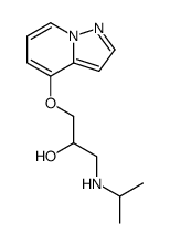 1-(propan-2-ylamino)-3-pyrazolo[1,5-a]pyridin-4-yloxypropan-2-ol结构式