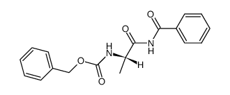 N-benzoyl-(Nα-benzyloxycarbonyl)-L-alanineamide结构式