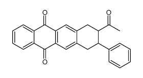 8-acetyl-9-phenyl-7,8,9,10-tetrahydrotetracene-5,12-dione Structure