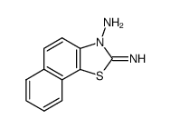 3-amino-3H-naphtho[2,1-d]thiazol-2-ylideneamine Structure