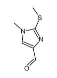 1H-Imidazole-4-carboxaldehyde, 1-methyl-2-(methylthio)- (9CI)结构式