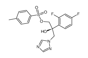 (S)-2-(2,4-difluorophenyl)-2-hydroxy-3-(1H-1,2,4-triazol-1-yl)propyl 4-methylbenzenesulfonate结构式