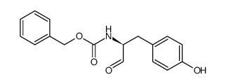 (S)-benzyl (1-(4-hydroxyphenyl)-3-oxopropan-2-yl)carbamate Structure