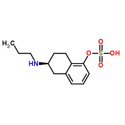 (6S)-6-(Propylamino)-5,6,7,8-tetrahydro-1-naphthalenyl hydrogen sulfate结构式