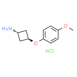 反式环丁胺,3-(4-甲氧基苯氧基) 盐酸盐结构式