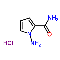 1-amino-1H-pyrrole-2-carboxamide hydrochloride Structure