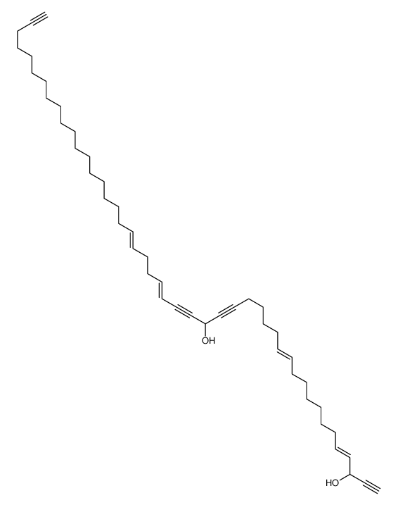 hexatetraconta-4,12,23,27-tetraen-1,18,21,45-tetrayne-3,20-diol Structure