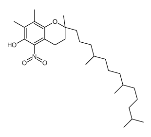 2,7,8-Trimethyl-5-nitro-2-(4,8,12-trimethyltridecyl)-6-chromanol Structure