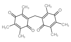 p-Benzoquinone,2,2'-methylenebis[3,5,6-trimethyl- (7CI,8CI) structure