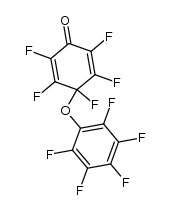 4-pentafluorophenoxy-2,3,4,5,6-pentafluorocyclohexa-2,5-dienone Structure