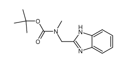 2-[[N-(tert-butoxycarbonyl)-N-methyl]aminomethyl]benzimidazole Structure