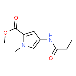 1H-Pyrrole-2-carboxylicacid,1-methyl-4-[(1-oxopropyl)amino]-,methylester结构式