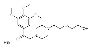 2-[4-[2-(2-hydroxyethoxy)ethyl]piperazin-4-ium-1-yl]-1-(3,4,5-trimethoxyphenyl)ethanone,bromide Structure