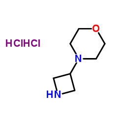 4-(3-Azetidinyl)morpholine dihydrochloride structure