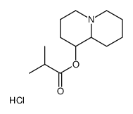 2,3,4,6,7,8,9,9a-octahydro-1H-quinolizin-1-yl 2-methylpropanoate,hydrochloride Structure