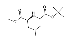 N-(1-tert-butoxy-acet-2-yl)-(S)-leucine methyl ester结构式