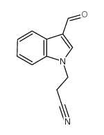 3-(3-FORMYL-1H-INDOL-1-YL)PROPANENITRILE structure