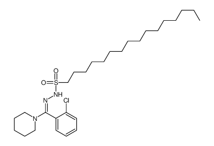 2'-(o-chloro-alpha-piperidinobenzylidene)hexadecane-1-sulphohydrazide Structure