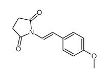 N-(2-(4-Methoxyphenyl)ethenyl)-pyrrolidin-2,5-dione Structure