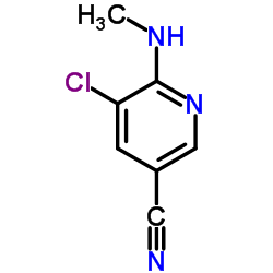 5-Chloro-6-(methylamino)nicotinonitrile Structure