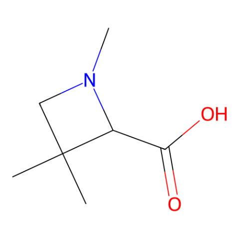 (2S)-1,3,3-trimethylazetidine-2-carboxylic acid结构式