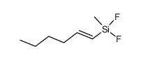 Difluoro-((E)-hex-1-enyl)-methyl-silane结构式