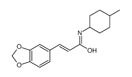 3-(1,3-benzodioxol-5-yl)-N-(4-methylcyclohexyl)prop-2-enamide Structure