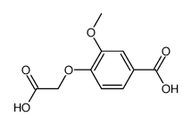 4-carboxymethoxy-3-methoxy-benzoic acid结构式