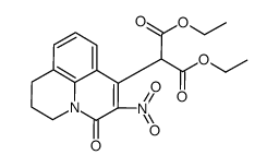 diethyl 2-(6-nitro-5-oxo-2,3-dihydro-1H,5H-pyrido[3,2,1-ij]quinolin-7-yl)malonate Structure