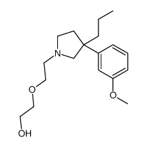 2-[2-[3-(m-Methoxyphenyl)-3-propyl-1-pyrrolidinyl]ethoxy]ethanol结构式