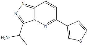 1-(6-(thiophen-3-yl)-[1,2,4]triazolo[4,3-b]pyridazin-3-yl)ethan-1-amine结构式