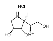 1,4-dideoxy-1,4-imino-D-galacitol hydrochloride结构式