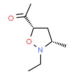Ethanone, 1-(2-ethyl-3-methyl-5-isoxazolidinyl)-, cis- (9CI) structure
