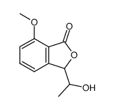 3-(1-hydroxyethyl)-7-methoxyphthalide结构式
