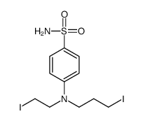 4-[N-(2-Iodoethyl)-N-(2-iodopropyl)amino]benzenesulfonamide Structure