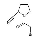 2-Pyrrolidinecarbonitrile, 1-(bromoacetyl)-, (2S)- (9CI) Structure