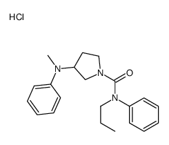 3-(N-methylanilino)-N-phenyl-N-propylpyrrolidine-1-carboxamide,hydrochloride结构式