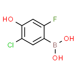 5-Chloro-2-fluoro-4-hydroxyphenylboronic acid structure