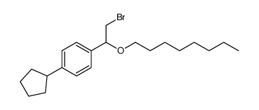 [α-(Bromomethyl)-p-cyclopentylbenzyl]octyl ether structure