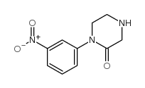 1-(3-Nitrophenyl)piperazin-2-one structure
