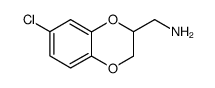 (7-CHLORO-2,3-DIHYDROBENZO[B][1,4]DIOXIN-2-YL)METHANAMINE structure